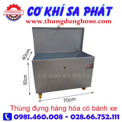 THÙNG ĐỰNG HÀNG HÓA CÓ BÁNH XE KT 70 X 50 X 40CM