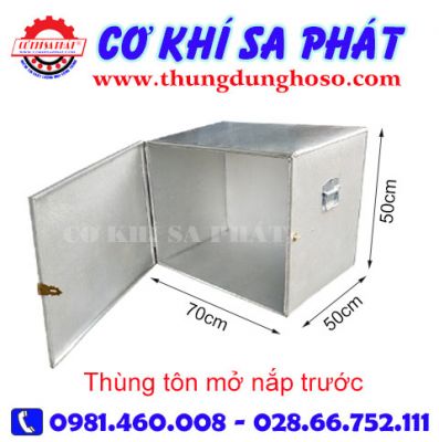 Thùng đựng hồ sơ mở nắp hông KT 70cm x 50cm x 50cm